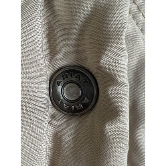 Ariat Quilt Style Insulated Puffer Vest Jacket Coat Cream White Womens 2XL XXL - Picture 5 of 11